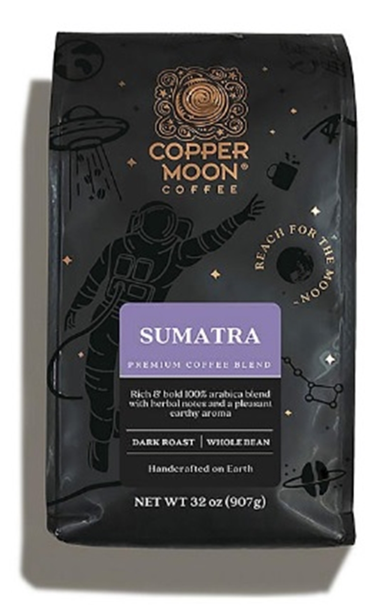 (image for) Copper Moon Dark Roast Whole Bean Coffee, Sumatra Blend 32 oz.